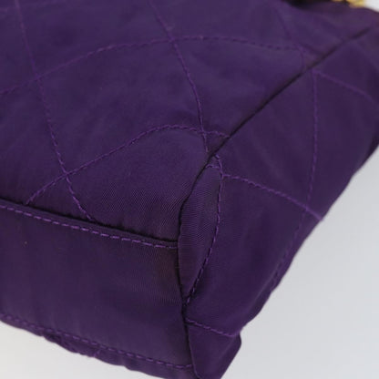 Prada Re-Edition 1995 Chain Tote Quilted Re-Nylon, Purple, Nylon, Shoulder Bag