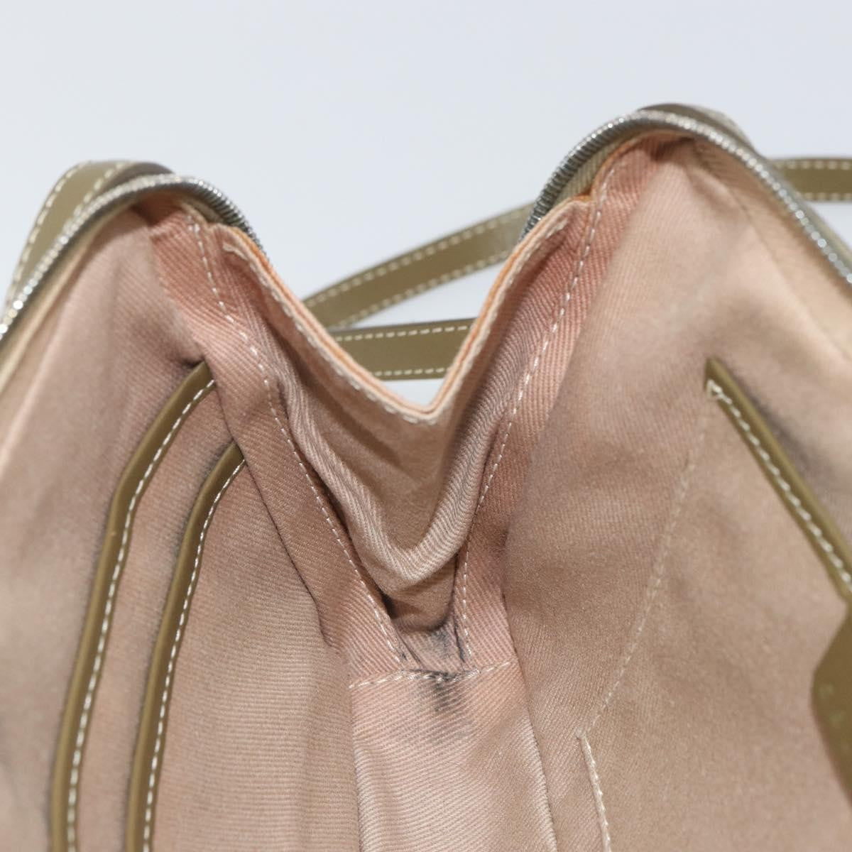 Celine C Macadam Shoulder bag Canvas, KHAKI, CANVAS, Shoulder bag