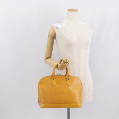 Louis Vuitton Alma Handbag Epi Leather, YELLOW, LEATHER, Handbag