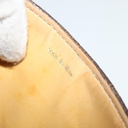 Celine Vintage Macadam Shoulder Bag Canvas and Leather, BROWN, CANVAS, Shoulder bag