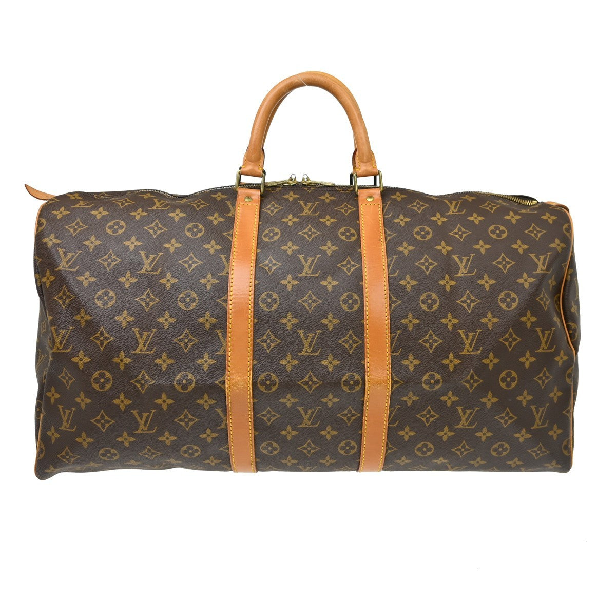 Louis Vuitton Keepall Bag Monogram Canvas, Brown, Canvas, Travel Bag