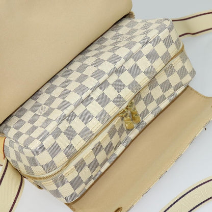 Louis Vuitton Naviglio Handbag Damier, WHITE, CANVAS, Shoulder bag