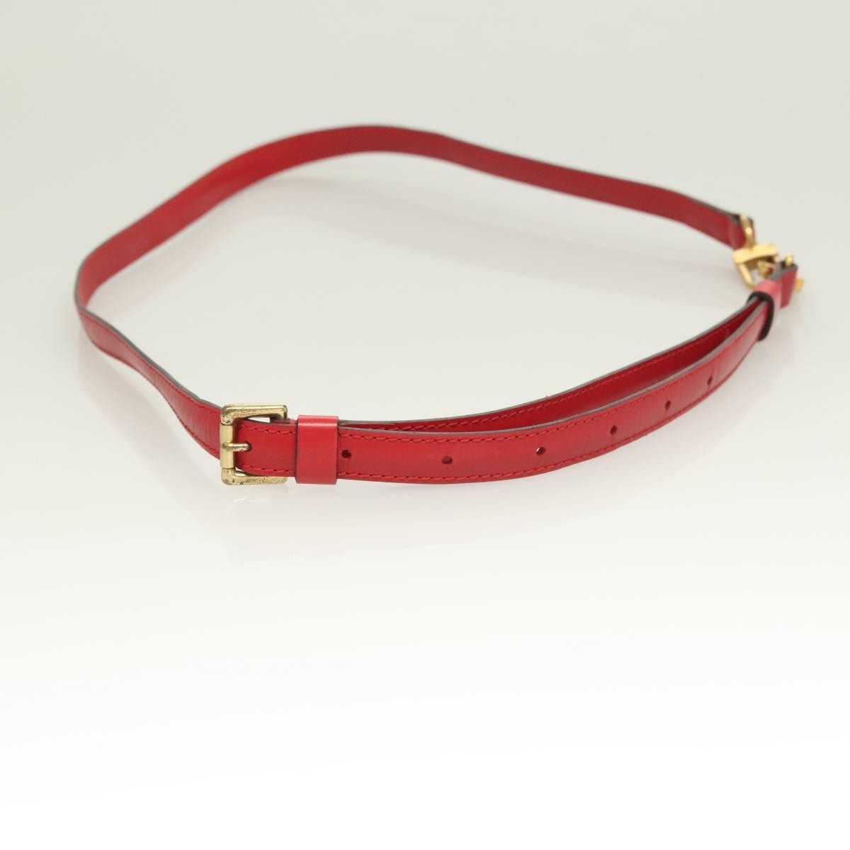 Louis Vuitton Adjustable Shoulder Strap Epi Leather, RED, LEATHER, Straps
