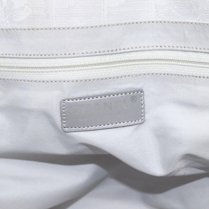 Chanel Travel Line Tote Nylon, SILVER, NYLON, Tote bag