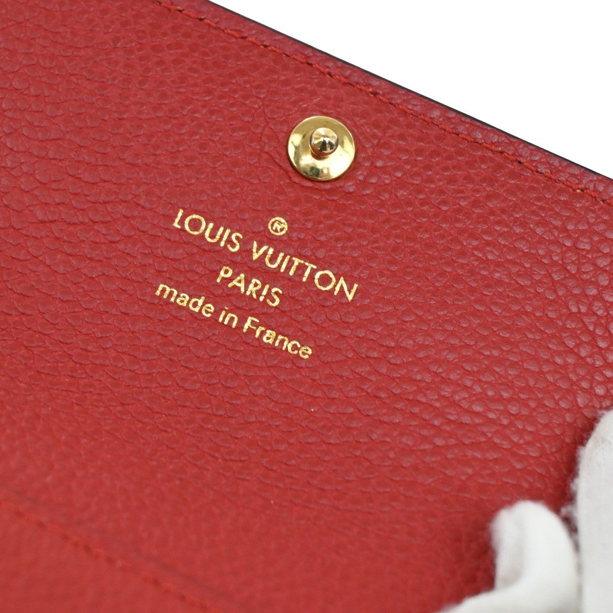 Louis Vuitton Pont Neuf Wallet Monogram Empreinte Leather, Red, Leather, Wallet