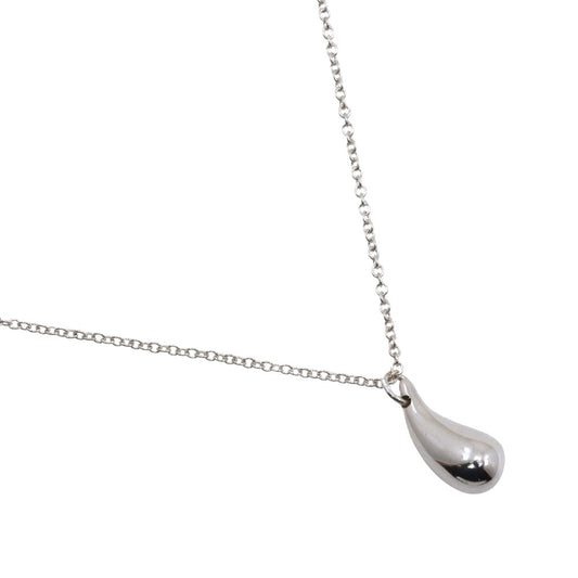 Tiffany & Co. Elsa Peretti Teardrop Pendant Necklace Sterling Silver, SILVER, SILVER, Necklace