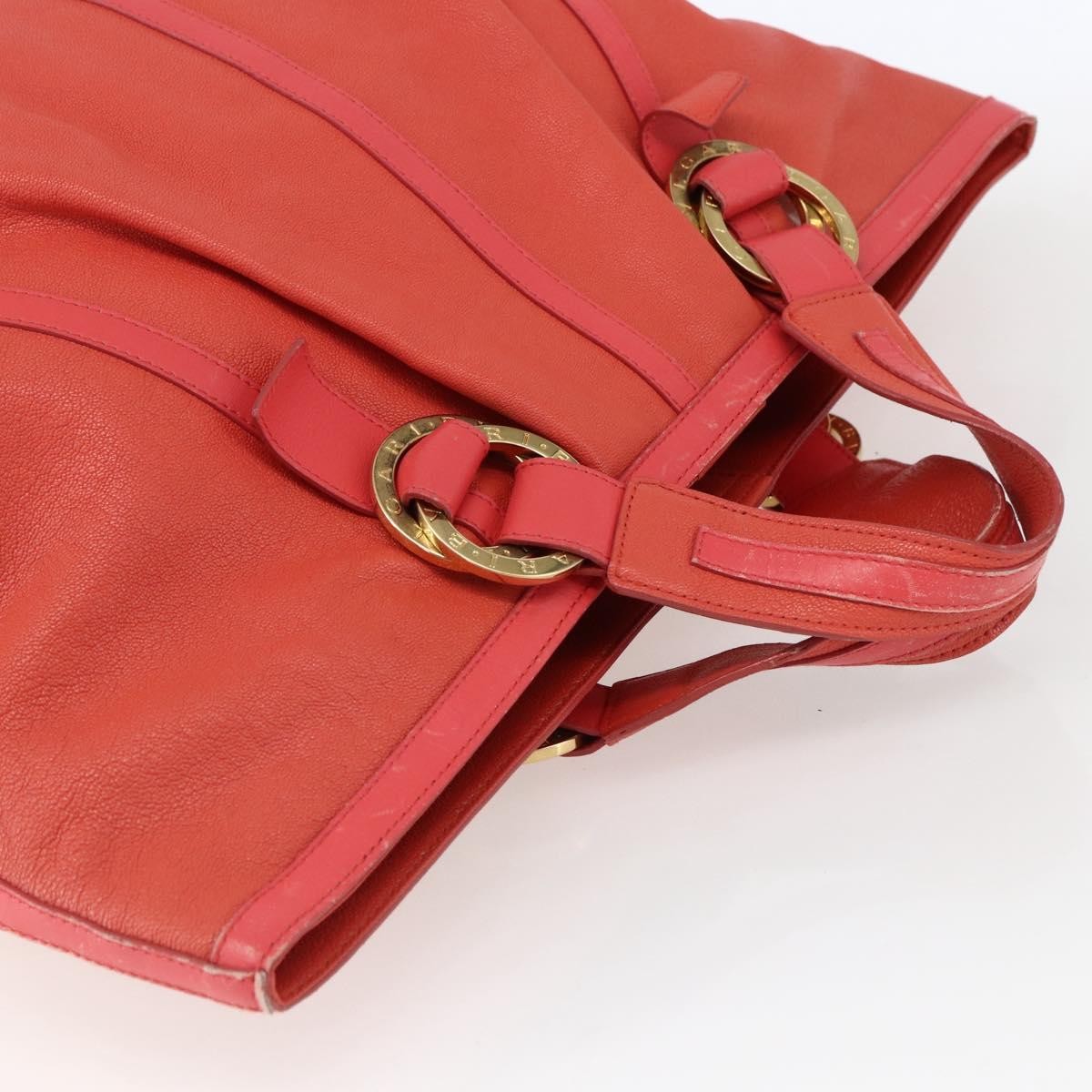 Bvlgari Chandra Top Handle Bag Leather, PINK, LEATHER, Tote bag