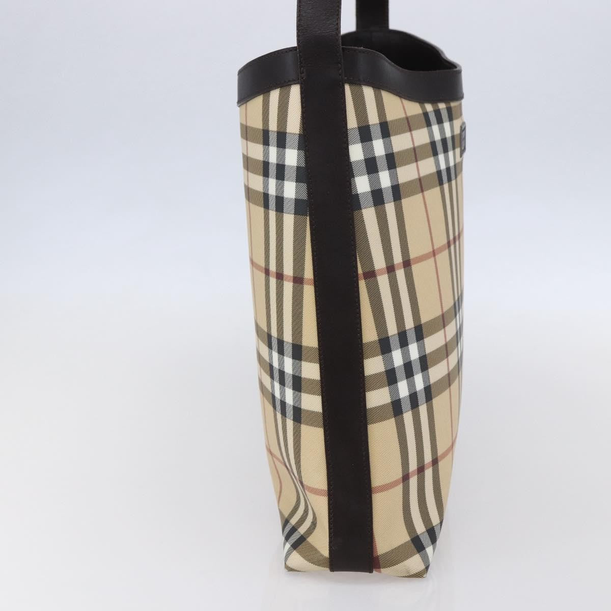 Burberry Nova check Shoulder bag Canvas, BEIGE, PVC, Shoulder bag