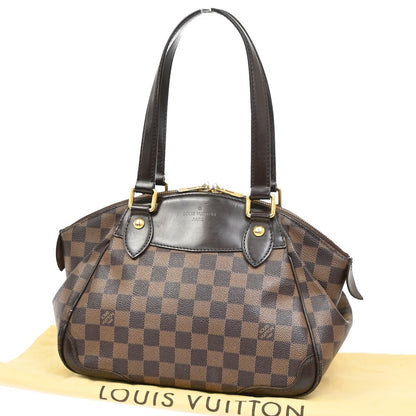 Louis Vuitton Verona Handbag Damier, BROWN, CANVAS, Shoulder bag