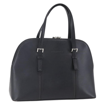 Burberry Vintage Handbag Leather, BLACK, LEATHER, Handbag