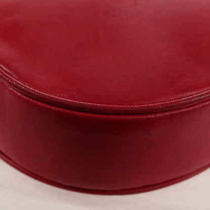 Chanel Vintage Oval CC Tassel Crossbody Bag Leather, RED, LEATHER, Shoulder bag