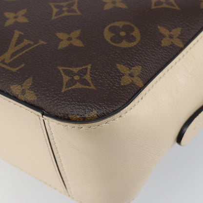 Louis Vuitton Saintonge Handbag Monogram Canvas with Leather, BROWN, CANVAS, Handbag