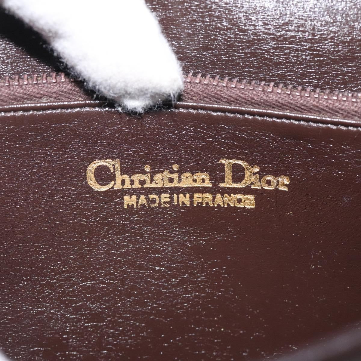 Christian Dior Vintage CD Flap Shoulder Bag Canvas, BROWN, CANVAS, Shoulder bag