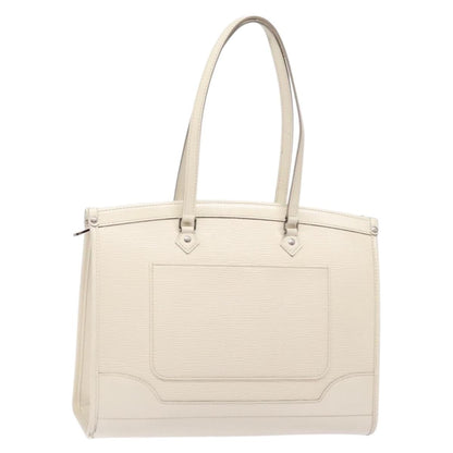 Louis Vuitton Madeleine Handbag Epi Leather, WHITE, LEATHER, Handbag