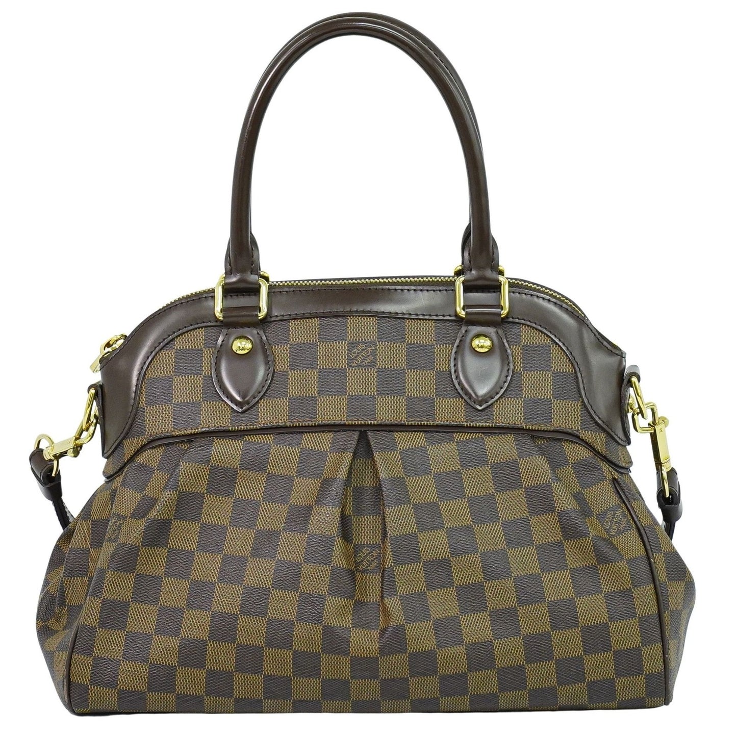 Louis Vuitton Trevi Handbag Damier, BROWN, CANVAS, Handbag