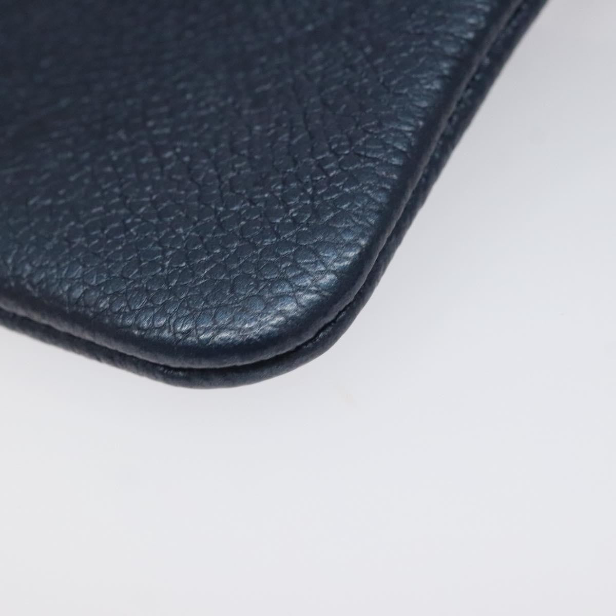 Louis Vuitton Pochette Clés Monogram Empreinte, NAVY, LEATHER, Wallets