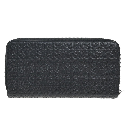 Loewe Anagram Wallet Leather, BLACK, LEATHER, Wallets
