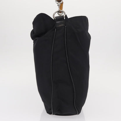 Gucci Vintage Bamboo Shoulder Bag Canvas, BLACK, CANVAS, Shoulder bag