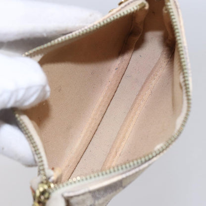 Louis Vuitton Pochette Accessoires Damier, WHITE, CANVAS, Clutche & pouche