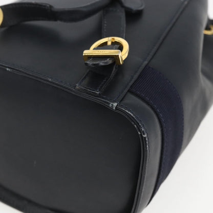 Salvatore Ferragamo Vala Backpack Leather, NAVY, LEATHER, Backpack
