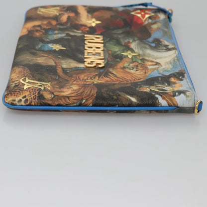 Louis Vuitton Pochette Clutch Limited Edition Jeff Koons Rubens Print Canvas, MULTICOLOUR, CANVAS, Clutche & pouche