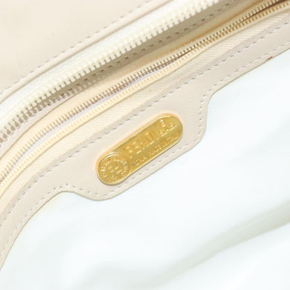 Fendi Wave Stitch Handbag Leather, BEIGE, LEATHER, Handbag
