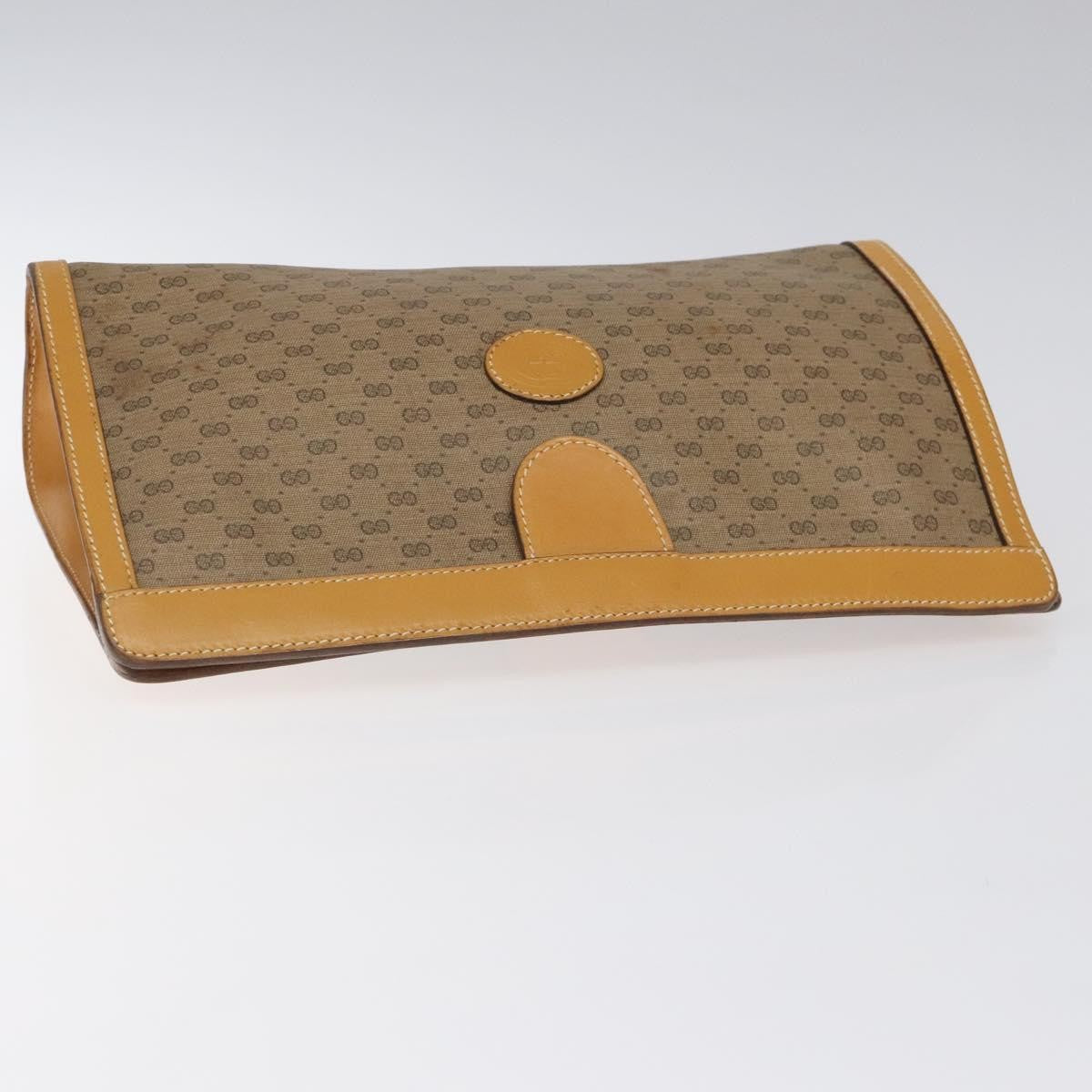 Gucci Micro GG canvas clutch bag Canvas, BEIGE, CANVAS, Clutche & pouche