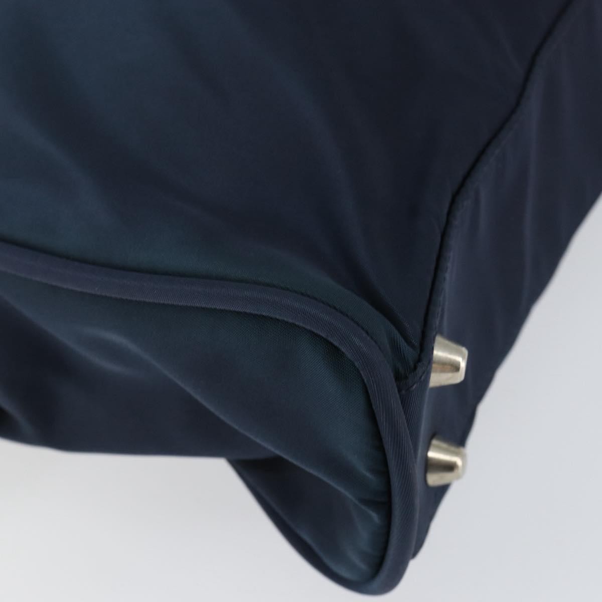 Prada Zip Around Tote Tessuto, Navy, Nylon, Handbag