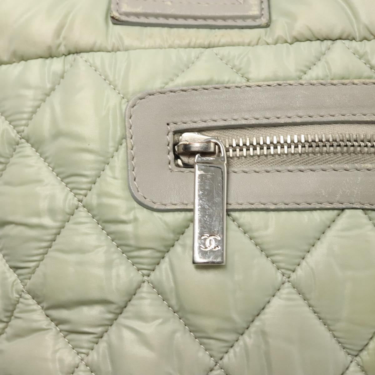 Chanel Coco Cocoon Reversible Tote Quilted Nylon, GRAY, NYLON, Tote bag