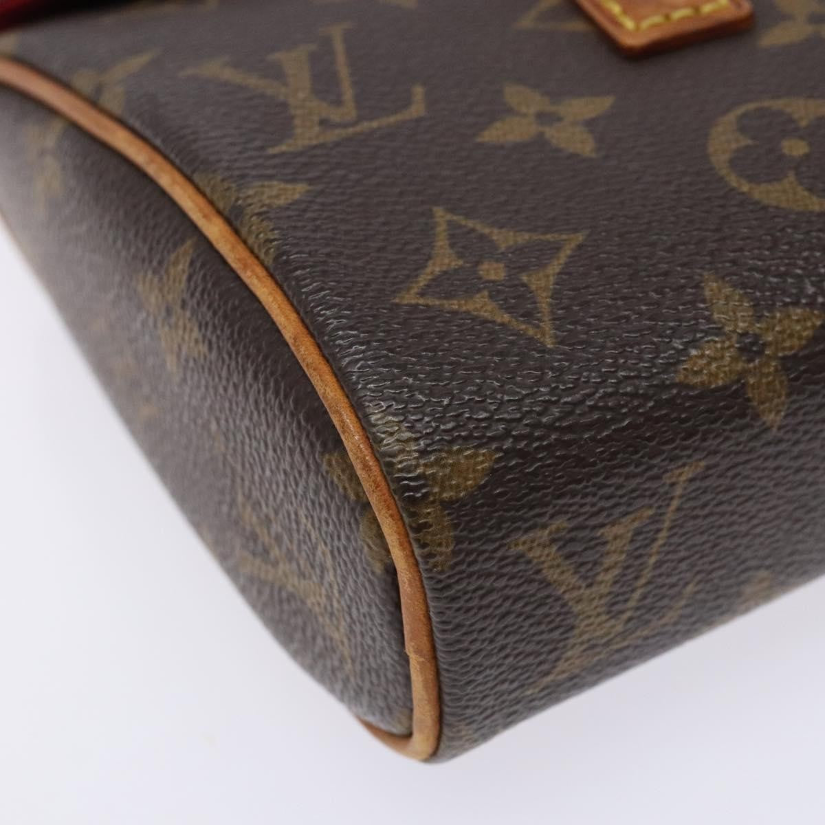 Louis Vuitton Sonatine Handbag Monogram Canvas, BROWN, CANVAS, Handbag