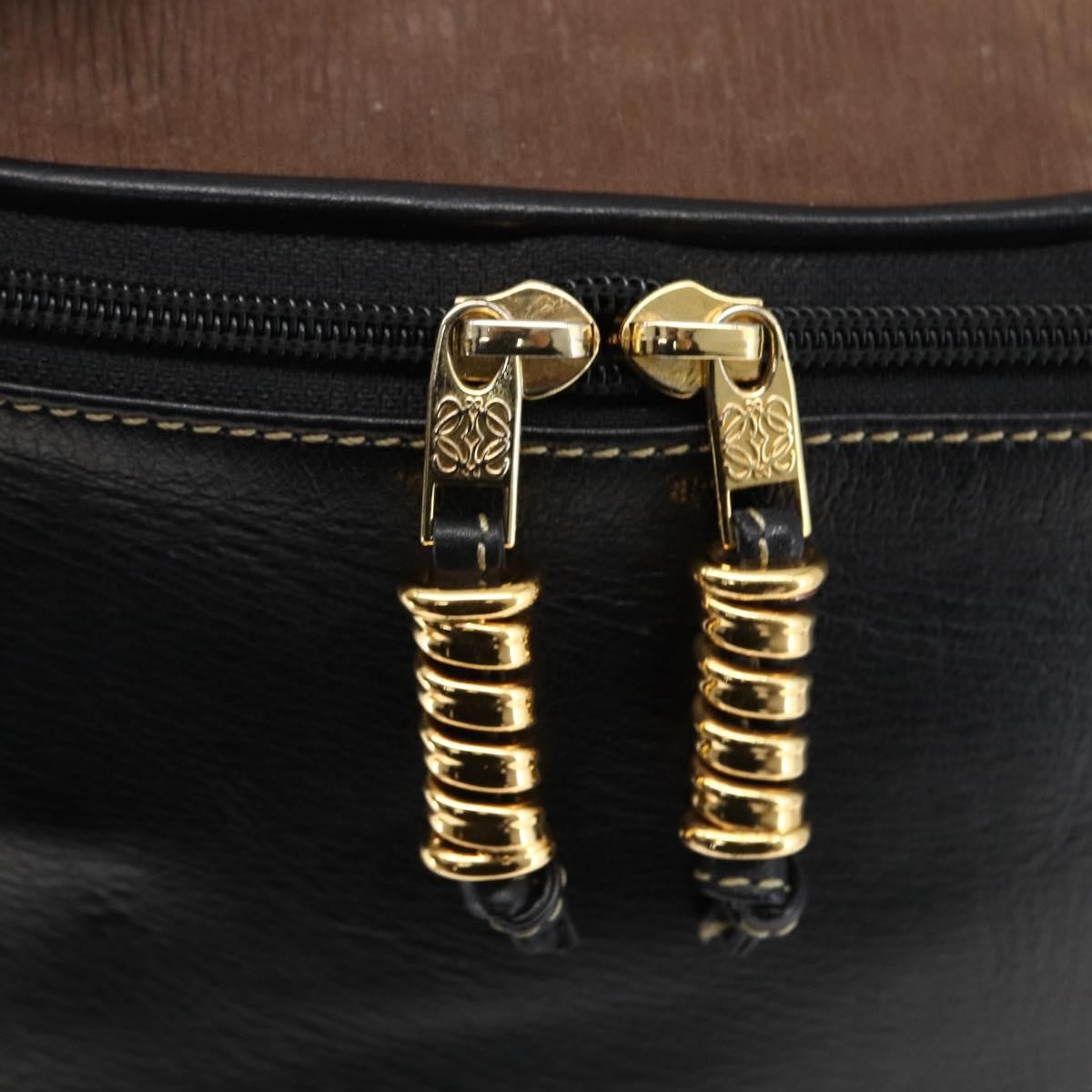 Loewe Vintage Velazquez Top Handle Bag Leather, BLACK, LEATHER, Handbag