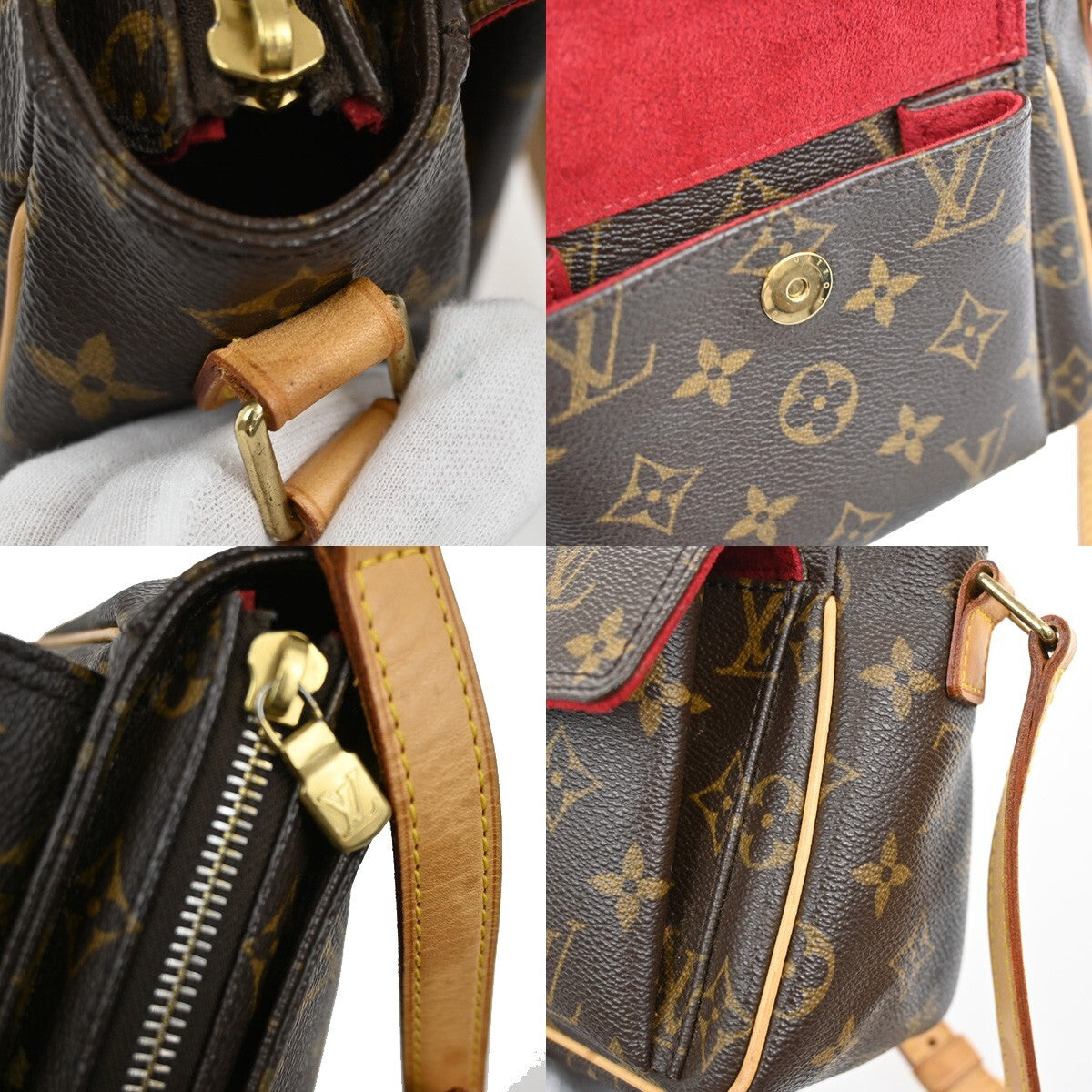 Louis Vuitton Viva Cite Handbag Monogram Canvas, BROWN, CANVAS, Shoulder bag