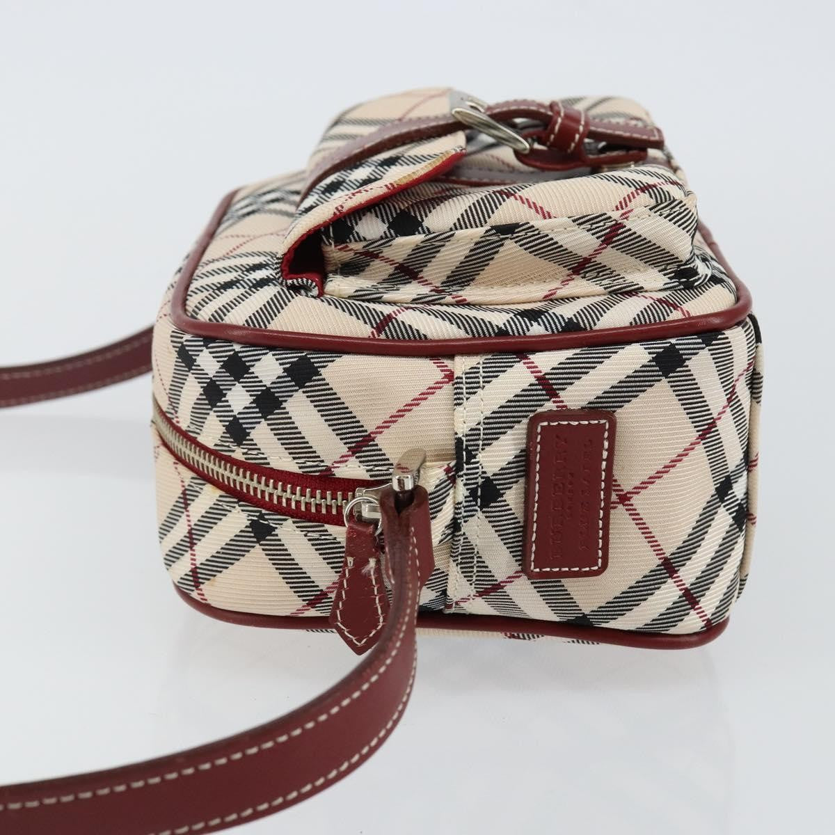 Burberry Nova Check Blue Label Canvas, BEIGE, CANVAS, Shoulder bag