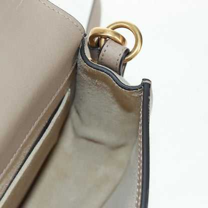 Chloe Nile Crossbody Bag Leather, BEIGE, LEATHER, Shoulder bag
