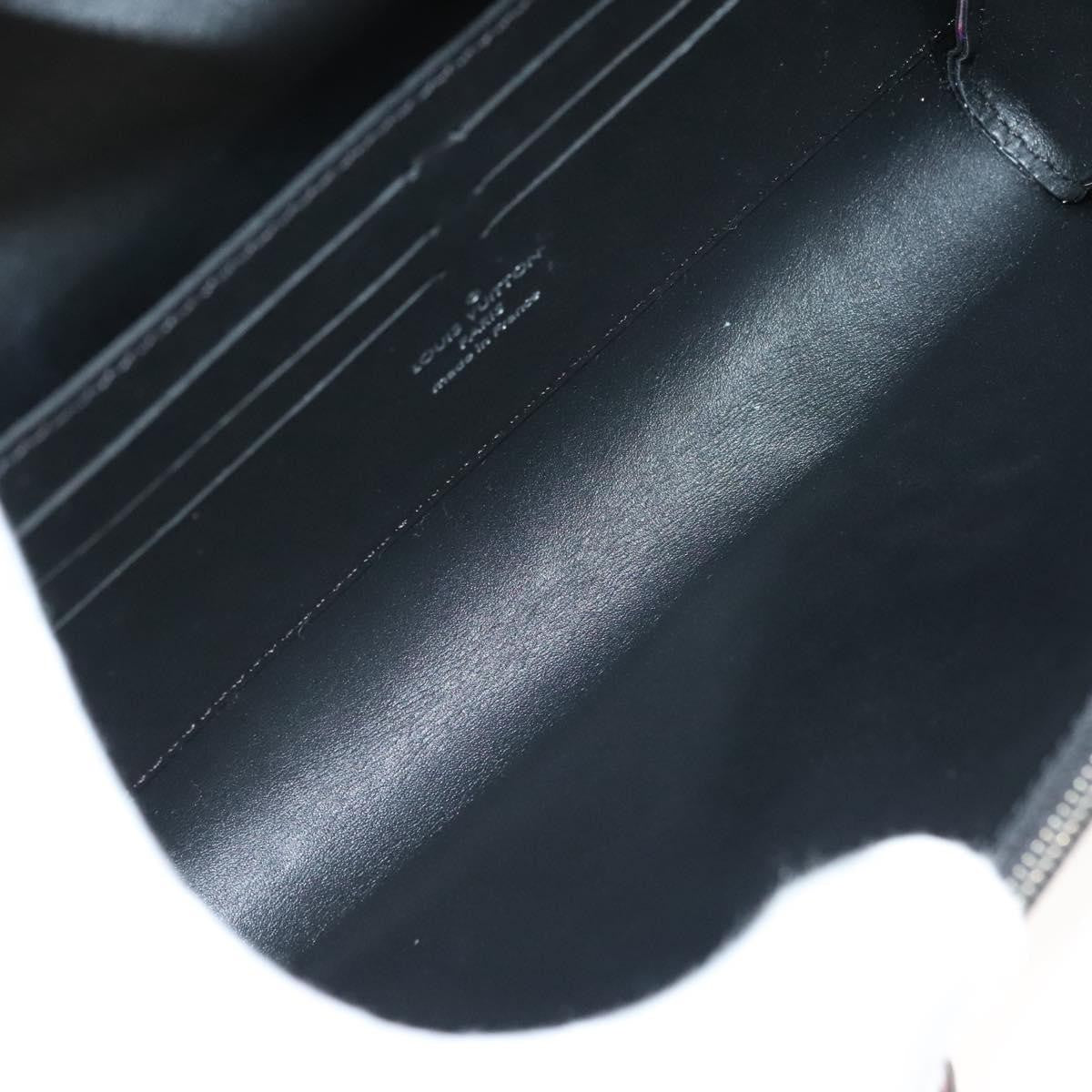 Louis Vuitton Twist Chain Wallet Limited Edition Printed Leather, BLACK, LEATHER, Clutche & pouche