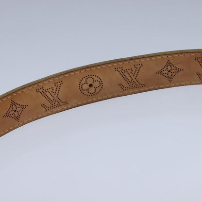 Louis Vuitton Buckle Belt Mahina Leather, GOLD, LEATHER, Belts