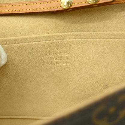 Louis Vuitton Twin Handbag Monogram Canvas, BROWN, CANVAS, Clutche & pouche