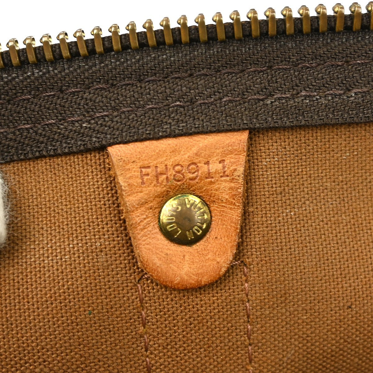 Louis Vuitton Keepall Bag Monogram Canvas, BROWN, CANVAS, Travel bag