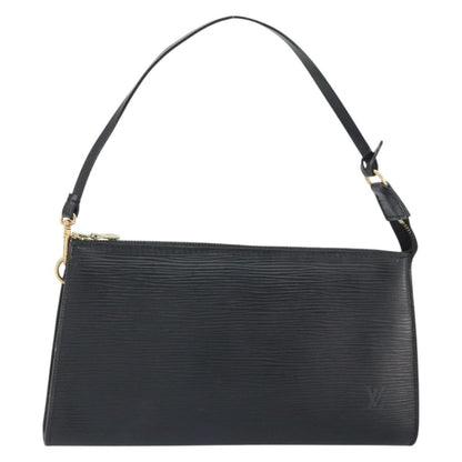 Louis Vuitton Pochette Accessoires Epi Leather, BLACK, LEATHER, Clutche & pouche