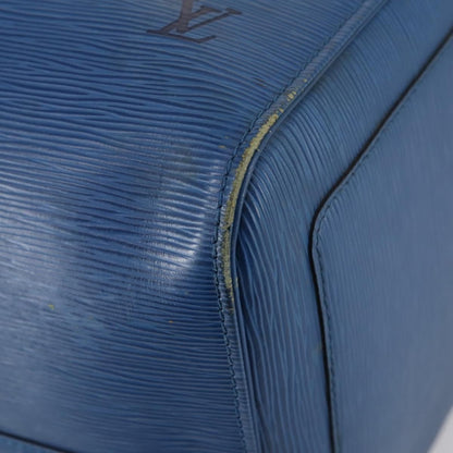 Louis Vuitton Keepall Bag Epi Leather, BLUE, LEATHER, Travel bag