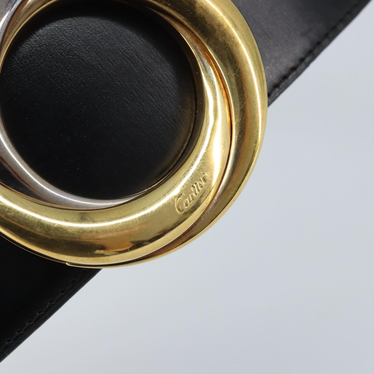 Cartier Trinity belt Leather, Black, Leather, Belt