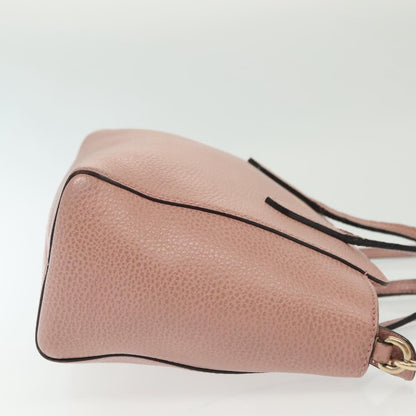 Gucci Swing Tote Leather, PINK, LEATHER, Tote bag