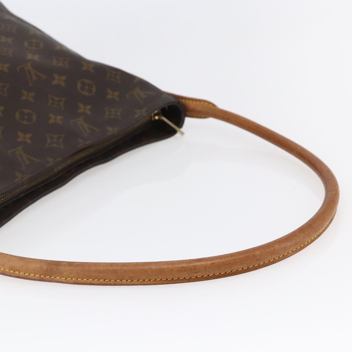 Louis Vuitton Looping Handbag Monogram Canvas, BROWN, CANVAS, Handbag