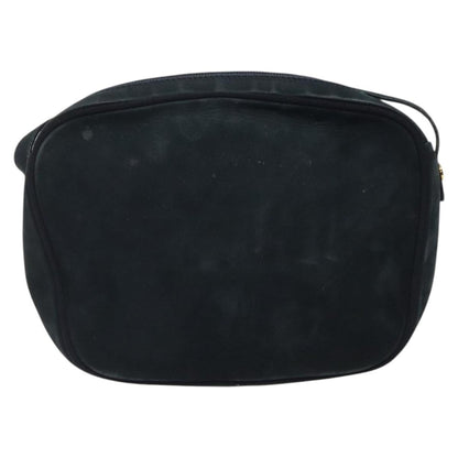 Salvatore Ferragamo Vala Shoulder Bag Suede, NAVY, SUEDE, Shoulder bag