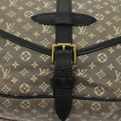 Louis Vuitton Saumur Handbag Monogram Idylle, GRAY, CANVAS, Handbag