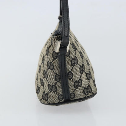 Gucci Vintage Boat Pochette GG Canvas, BLACK, CANVAS, Clutche & pouche