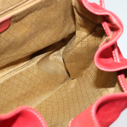 Gucci Bamboo Tassel Backpack Suede, RED, SUEDE, Backpack