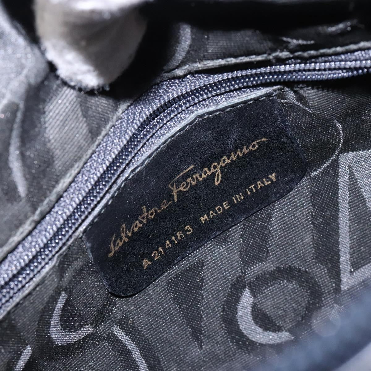 Salvatore Ferragamo Vala Shoulder Bag Leather, BLACK, LEATHER, Shoulder bag