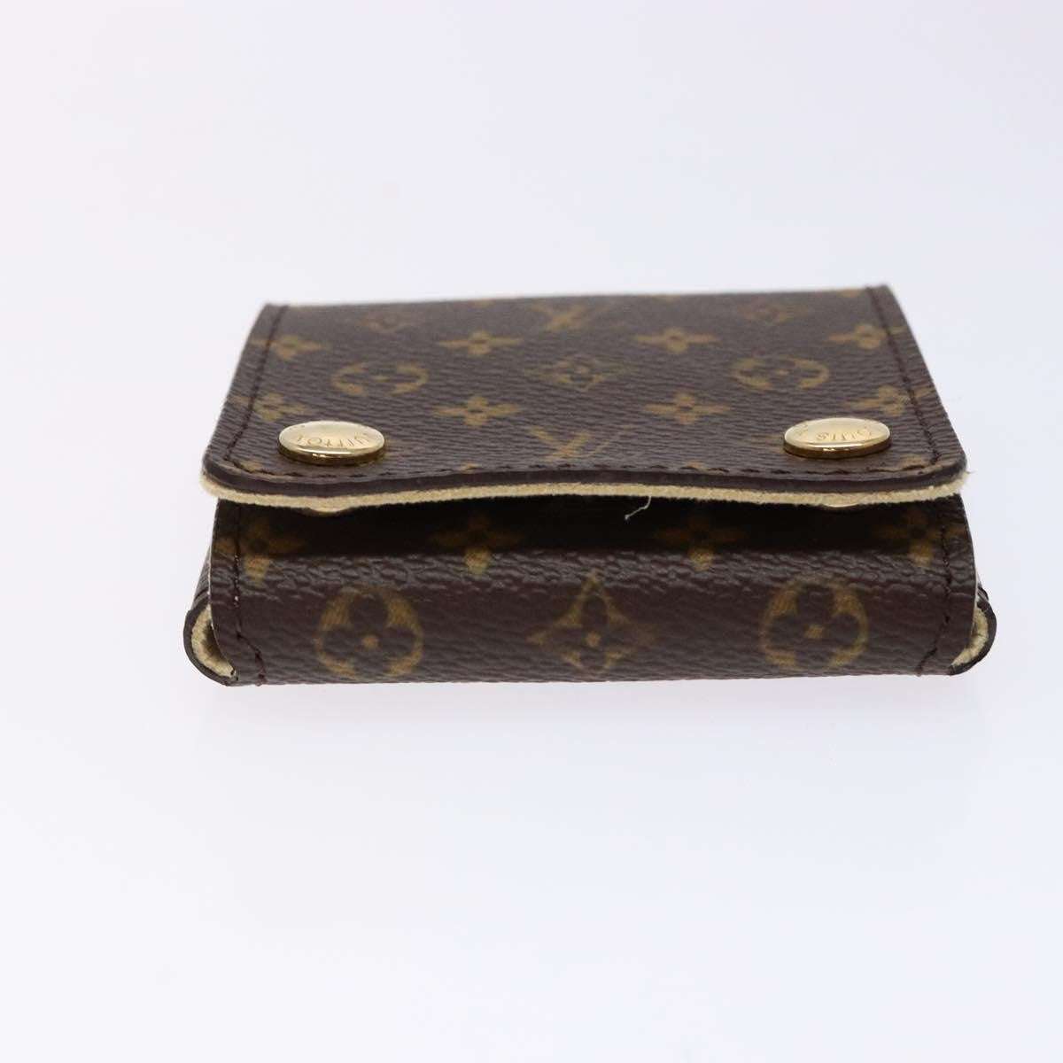 Louis Vuitton CASE JEWELRY BOX Canvas, BROWN, CANVAS, Wallets