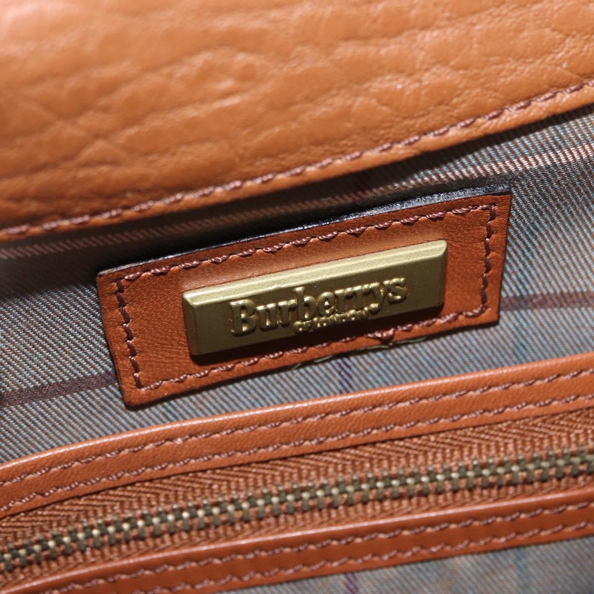 Burberry Vintage Shoulder Bag Leather, BROWN, LEATHER, Shoulder bag